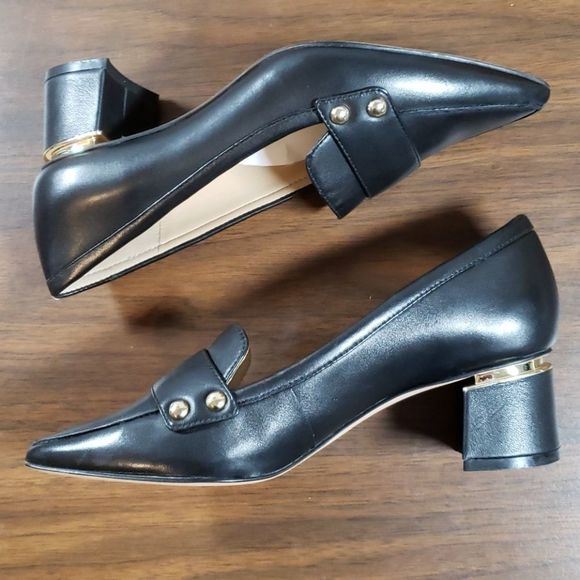NWOT Enzo Angiolini Dainey Leather Heeled Loafer 6 - Picture 4 of 8